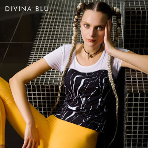 DIVINA BLU | Sleeveless Workout Top with Padding
