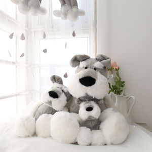 Scandinavian Ins Soft and Adorable Fresh Schnauzer Figurine Doll Ragdoll Comfort Toy Childrens Room Decorative Gift