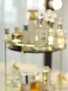 Bathroom Counter Storage Organizer Bathroom Tray Organizer Bathroom Counter Storage Rack Exquisite High-End Multi-Layer Desktop Fashion Supplies