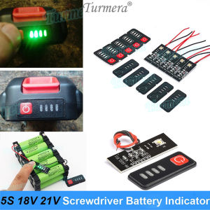 5S LED Battery Level Indicator Electric Drill Screwdriver Battery Capacity Display 18V 21V 18650 Lithium Battery Display