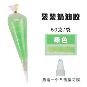 Anti-Freezing Crystal Sequin Cream Glue Phone Case Barrettes DIY Materials Accessories Handmade Transparent Jelly Glitter Glue 50G