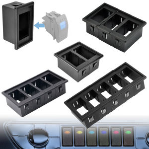 Rocker Switch Housing Holder Flush Mount Panel Car Boat Dashboard Panel DIY Bracket Frame