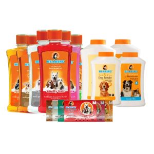 Bearing Dog Shampoo - All Breed | Small Breed  | Smelly Short White Hair  | Powder | Dry Shampoo