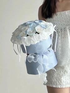 Classic Style Preserved Fresh Flower Bouquet Soap Flower Artificial Manta Rose for Girlfriend Girlfriend Order Wedding and Birthday Gift Finished Product