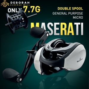 Baitcasting reel/Fishing Reel/6.5:1 Gear Ratio7.7/12.5kg Max Drag  /Baitcasting reel Fishing /Frosted shell/alarm function[universal spoon/shallow spoon