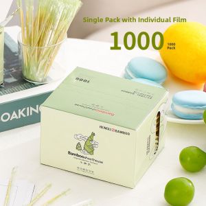 Individual Wrapped Bamboo Toothpicks 2000 Pieces