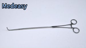 Thoracoscopic surgery instrument forceps   Double-jointed hemostatic forceps Angle bend at 25mm