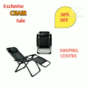 EcoBee Modern Foldable Relax Zero Gravity Armchair Lazy Chair Kerusi Baring Kerusi Malas