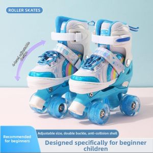 LIWAN | Beginner Childrens Roller Skates Four-Wheel Double Row