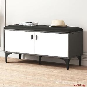 Shoe Cabinet With Door Multi-layer Shoe Rack With Seat Wooden Bench Home Shoe Changing Stool Living Room Shoe Bench Shoe Rack Cabinet Doorway lrs001.sg