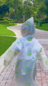 Baby Pro Kids Waterproof Raincoat & Rain Shoe Cover Hooded Lightweight Rain Suit Outdoor Gear