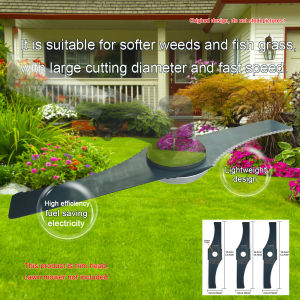 3 Sets of 12.7-Inch S-Shaped Brush Cutter Blades Mounting Hole 1 Inch/2.54 Cm Easy to Install Double-Sided Use Toothed Design for Greater Efficiency Quenching Process for Durability Lightweight Design for Less Effort Rotary Brush Cutter Trimmer ...