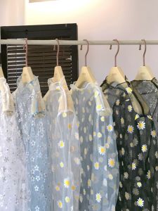 Áo Lưới Chống Nắng Dài Tay Nữ Mùa Hè 2025 Phong Cách Mới HyunA Áo Lót Ren Mỏng Dài Tay Họa Tiết Hoa Cúc Áo Sơ Mi Nữ