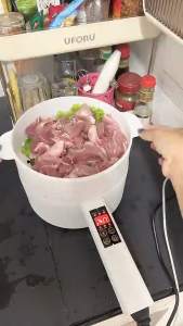 รับประกัน 5 ปี🔥 2L หม้อไฟฟ้า อเนกประสงค์ 1200W ไม่ติดหม้อ ด้วยเรือกลไฟ ควบคุมอุณหภูมิคู่ โหมดการทำอาหาร 7 โหมด กระทะไฟฟ้าอเนกประสงค์ หม้ออเนกประสงค์ หม้อต้มไฟฟ้า Electric Multi cookers