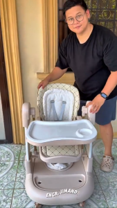 PlayPark High Chair for Baby 3 IN 1 Dining Chair/Rocking Chair/Baby Walker Adjustable Baby Chair for 0-6 Year