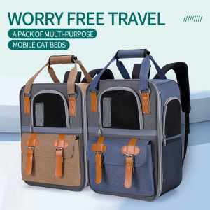 Pet Backpack Portable Travel Backpack Dogs and Cats Travel Portable Back Bag Large capacity Pet Carrier Bag for Cats and Dogs