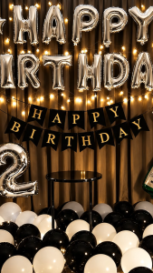 Aldult party supplies decorations happy birthday balloons set Scene layout aluminum foil balloons wholesale