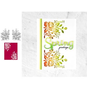 Blooms Flowers Elegant Edges Cutting Dies Dainty Deliveries Box Big Love Lattice Cut Die For DIY Scrapbooking Card Craft Making