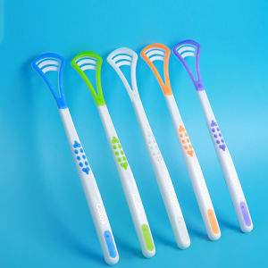 B.F. Tongue Cleaner Oral Mouth Hygiene Dental Care Plastic Scraper