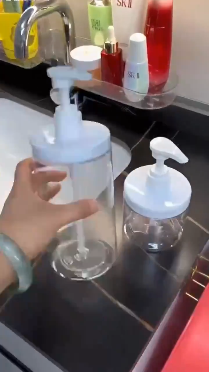 [500/1000ml] Travel Empty Shampoo Lotion Plastic Dispensers Bottles Hand Refillable Pump Bottle