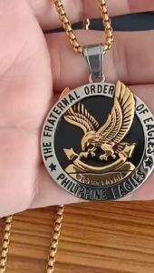 The Fraternal Order of Eagles Necklace Pure Stainless Steel Philippines Eagle Pendant