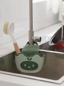 Giỏ đựng đồ rửa chén B93 chất liệu nhựa cao cấp hình thú dễ thương có lỗ thoát nước TTNTB93