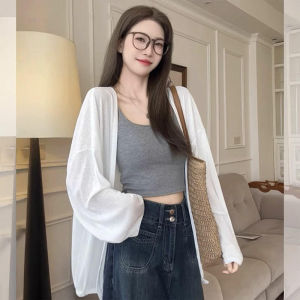 Icy Silk UV-Protective Summer Knit Cardigan Large Size