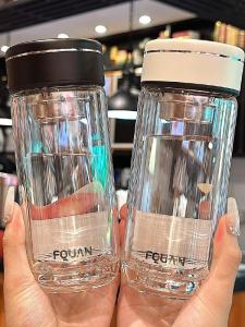 แก้วน้ำครึ่งทรงกลมสำหรับผู้ชาย แก้วน้ำชั้นในสองชั้นสำหรับผู้บริหารระดับสูงที่ทนต่อความร้อนสูง