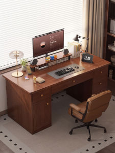 OYIla | Home Office Writing Desk with Cabinet