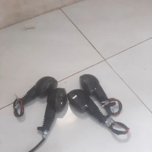 Lampu Sein Sen Standar Kawasaki Klx 150 Dtracker Model Mika Gelap Dark Smoke Nyala Kuning