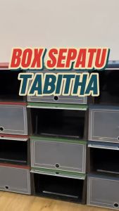 Tabitha Box Sepatu / Rak Sepatu Tumpuk Serbaguna / Box Penyimpanan Container Minimalis / Box Tumpuk Premium Quality