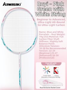 Kawasaki | Floral Pattern Carbon Fiber Badminton Racket 5U