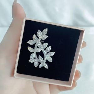 SO SEOUL Leilani Tree of Life Nature Leaf Aurore Boreale Austrian Crystal Rollover Clasp Brooch