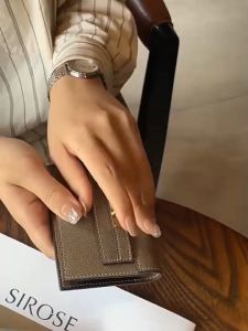 Fashion-Dompet Wanita Kulit Asli-Dompet Kecil Wanita-Lapisan Pertama Kulit Sapi