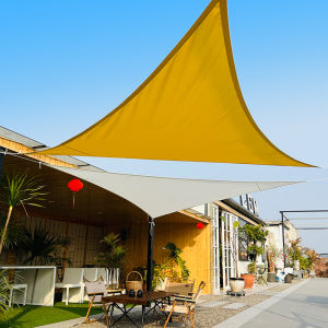 【5 Years Warranty】Waterproof Sun Shade Net Sails Triangle Awning Canopy High Quality 600D Polyester PU 160GSM 95%UV for Outdoor Garden Patio Swimming Pool Camping Balcony Roof Fabric Privacy Screen Cloth Sunproof Courtyard Car Parking