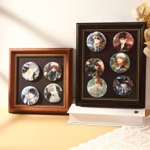 Bảng Trưng Bày Phong Cách Mini Barque Badge Magnets Picture Frame Printed Color Card Display Frame Rectangular Resin Modern Simple