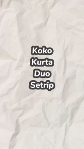 Koko Kurta Lengan Pendek Modif List / Garis 2 Dada Pria Modern