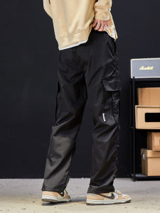 Quần Dài Nam Ống Đứng Rộng Rãi Có Túi Lớn Phong Cách Đường Phố Hip Hop Quần Leo Núi Thường Ngày Thương Hiệu Thời Trang Mỹ Cổ Điển