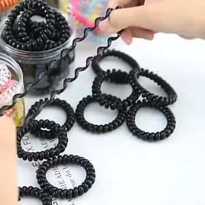 3pcs Womens Coil Rubber Band Hair Rope High Ponytail Hair Tie Fashion Scrunchies