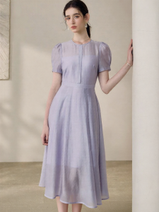 Roey s house | Waist Cinching Summer Elegant Puff Sleeve Dress
