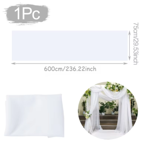 Phông Nền Voan 6M Rèm Voan Trong Suốt Dùng Cho Đám Cưới Tiệc Chào Đón Em Bé Tiệc Sinh Nhật Chụp Ảnh Trang Trí Nền