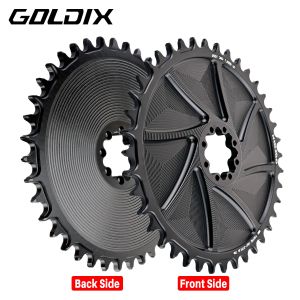 GOLDIX 8-Bolt Direct Mount AERO Bicycle Chainring Narrow Wide CNC Hollow Machined Aluminum Chainwheel for Road MTB Crankset