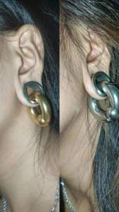 PEMBERAT PERCING free pin button BANDULAN PERCING KANEL PEMBERAT TITANIUM ANTING