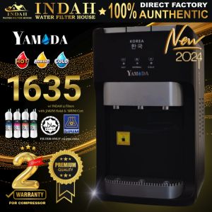 Yamda Mild Alkaline Water Dispenser Hot Normal Cold 1635 w/ 4 JAKIM Halal & Sirim Water Filter