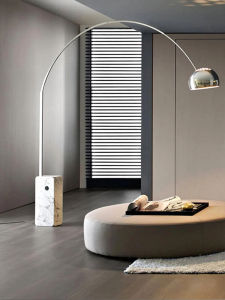 AOMAO | Elegant Living Room Arco Marble Floor Lamp