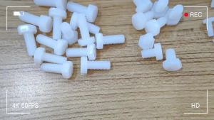 1-50pcs M3-M12 White Nylon Hex Bolts Plastic Metric Threaded Screws 3-110mm Insulated Fasteners for Industrial & Home Use