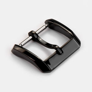 M Time Watch Accessories 316 Stainless Steel Watch Buckle Leather Watch Strap Pin Buckle Watchband Buckle Black and Golden Retaining Ring Buckle