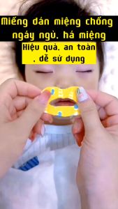 Hộp miếng dán miệng chống ngáy ngủ dùng cho người lớn và trẻ em vật liệu thân thiện. Miếng dán khép miệng chống ngáy