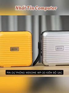 Pin dự phòng kiêm bộ sạc nhanh WEKOME WP-20 15000mAh kèm 2 cáp USB QC3.0 22.5W & TypeC PD 20W - Nhất Tín Computer