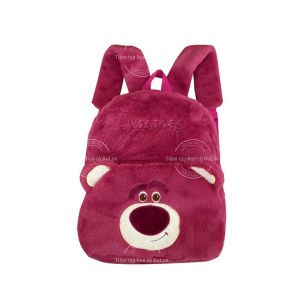 BaLô Gấu Dâu Lotso Size Lớn Đeo Vai Đi Học Đi Chơi Màu Hồng Lông Mịn Siêu Dễ Thương  Siêu Cute